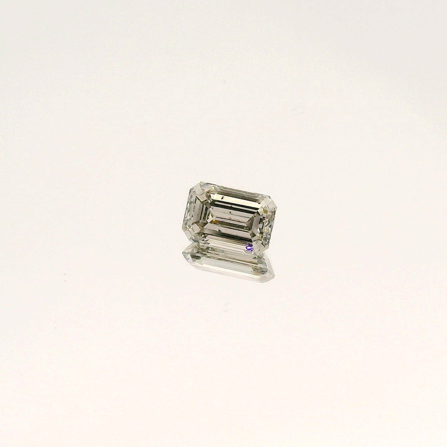 1.17 Carat Emerald Cut Fancy Silver