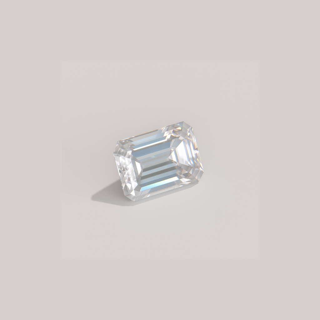 0.50 Carat I-VVS1 Emerald Lab Diamond