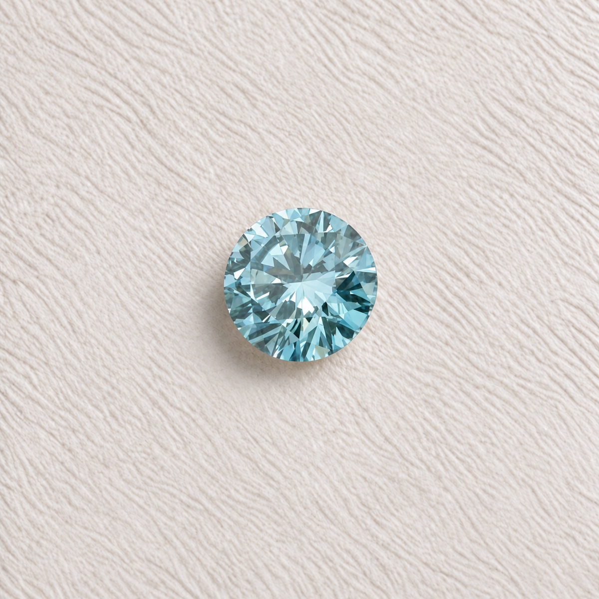 1ct Carat Fancy Blue SI2 Round Skydiamond