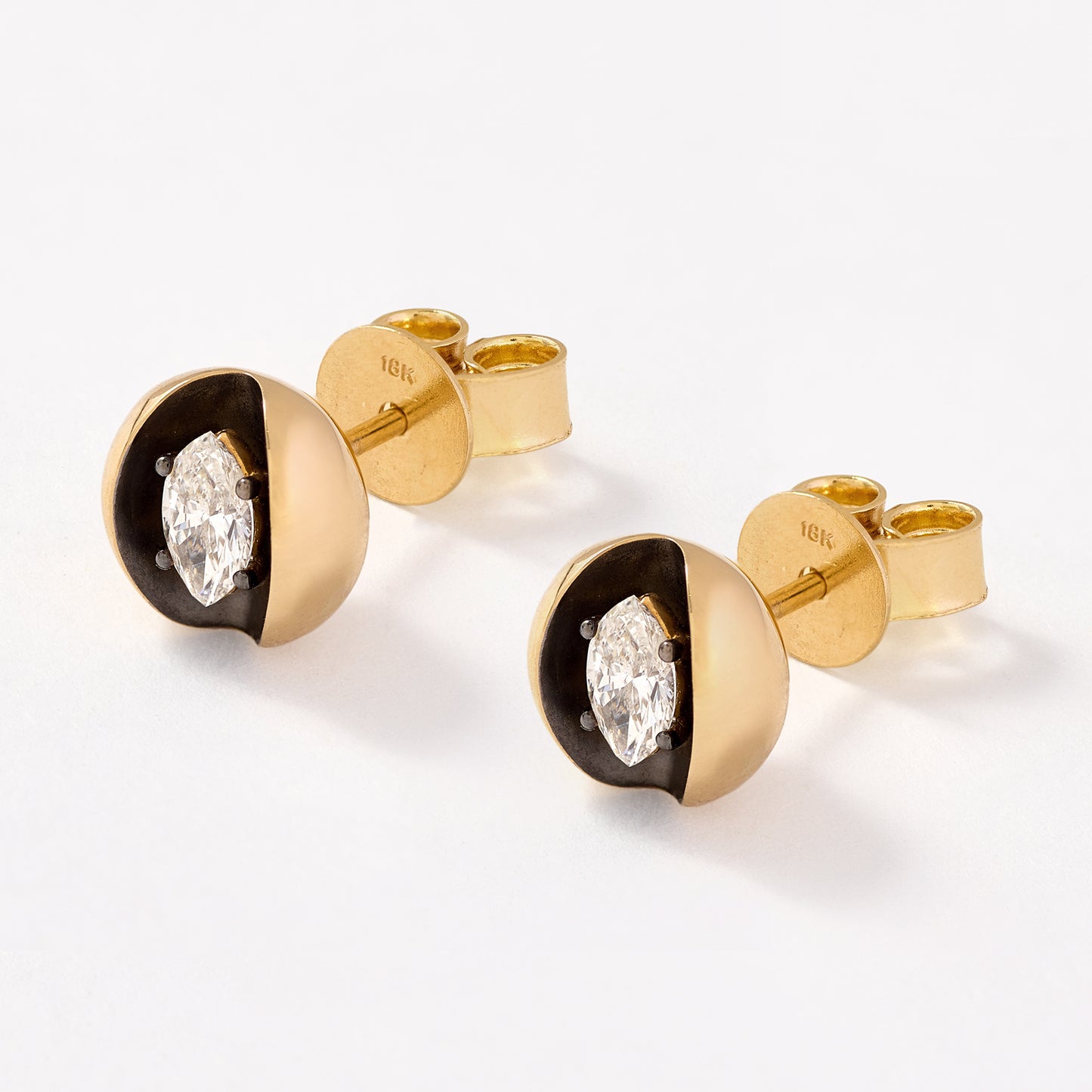 Gaia 18ct Gold Jacket Earrings ~ Lily Cole x Skydiamond