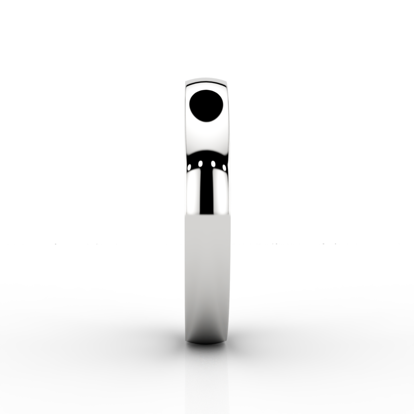 Classic Medium Wedding Band In 18ct White Gold