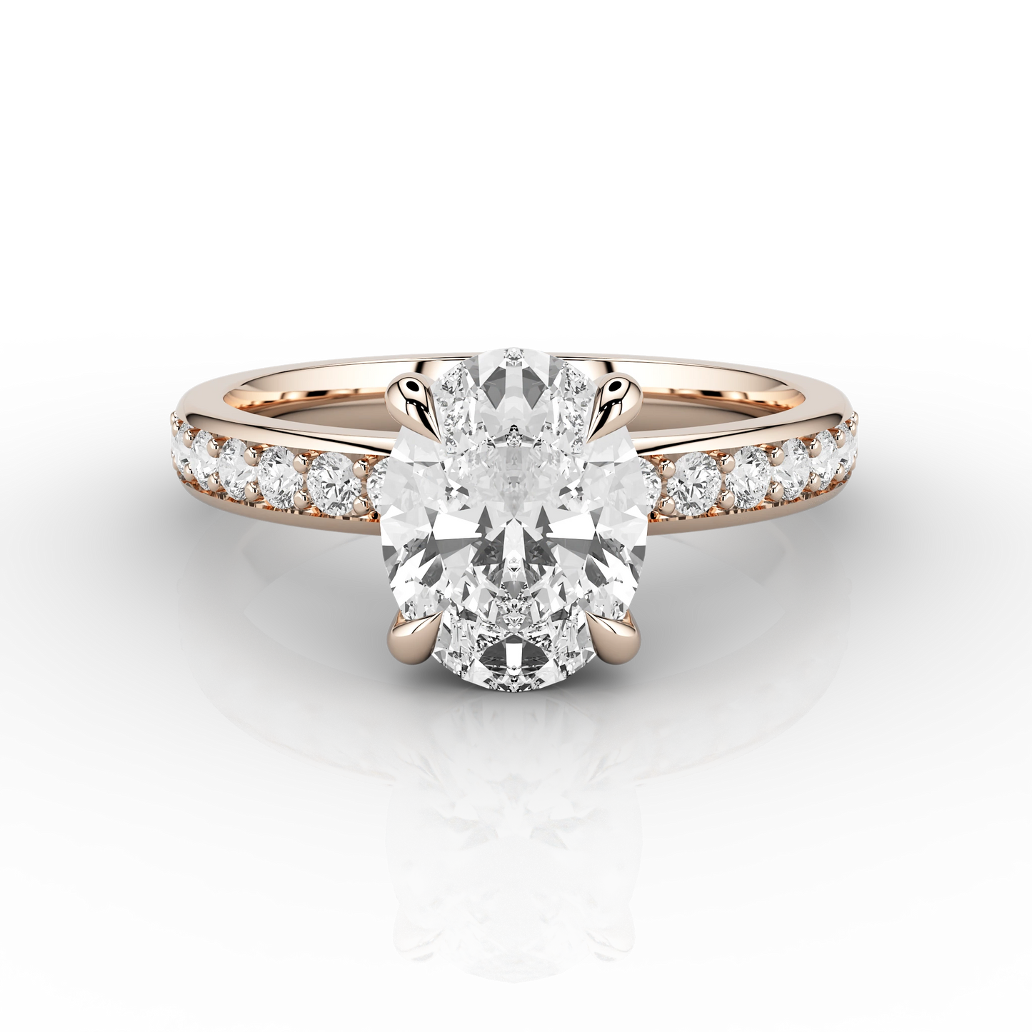 Cosima Contemporary Four-Claw Solitaire Engagement Ring