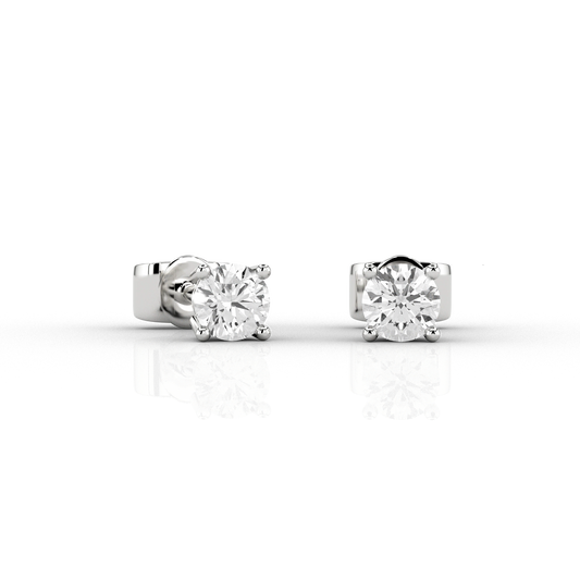 Classic 1/4ct Studs in 9ct Recycled White Gold