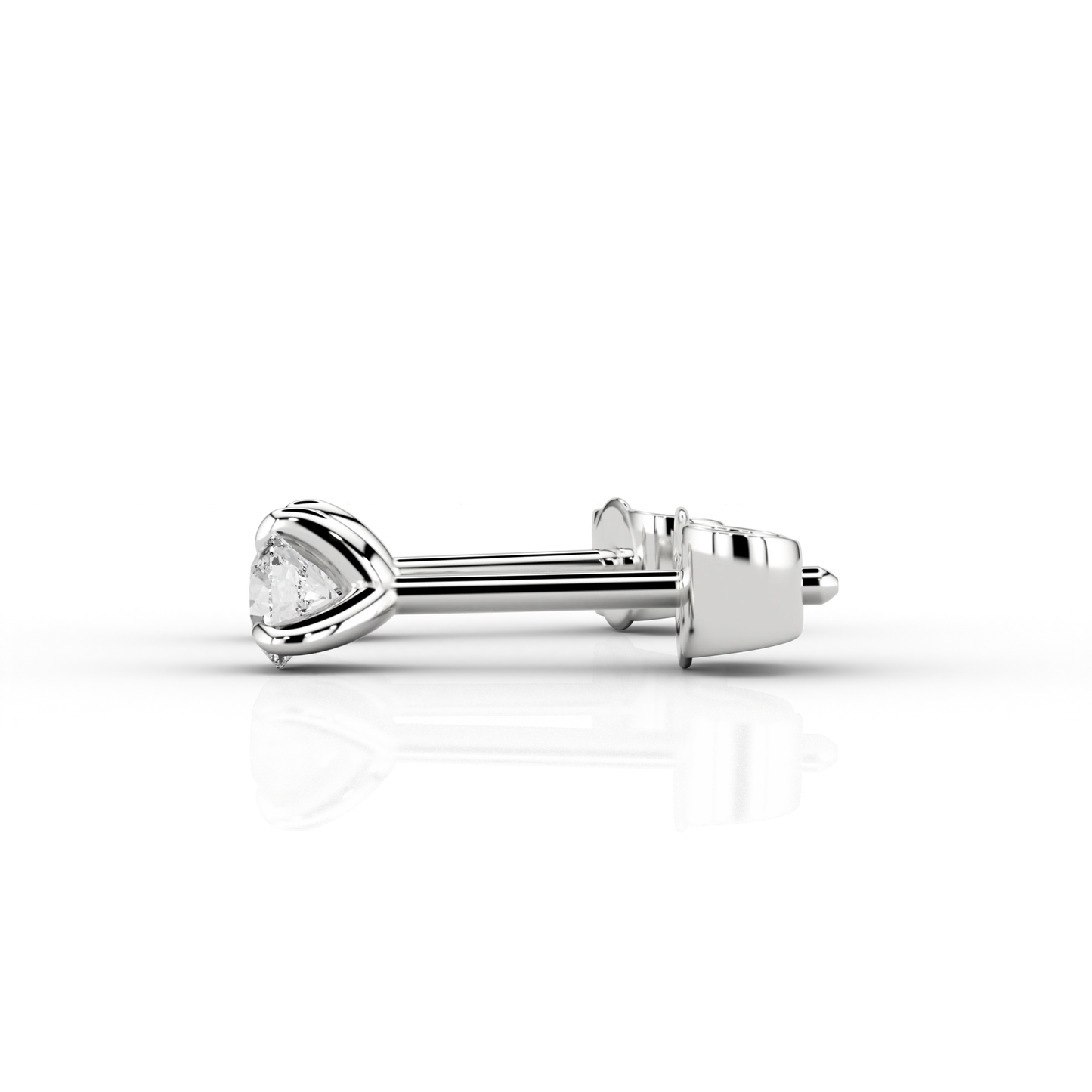 Nacelle Claw 1/5ct Earrings in 18ct Platinum