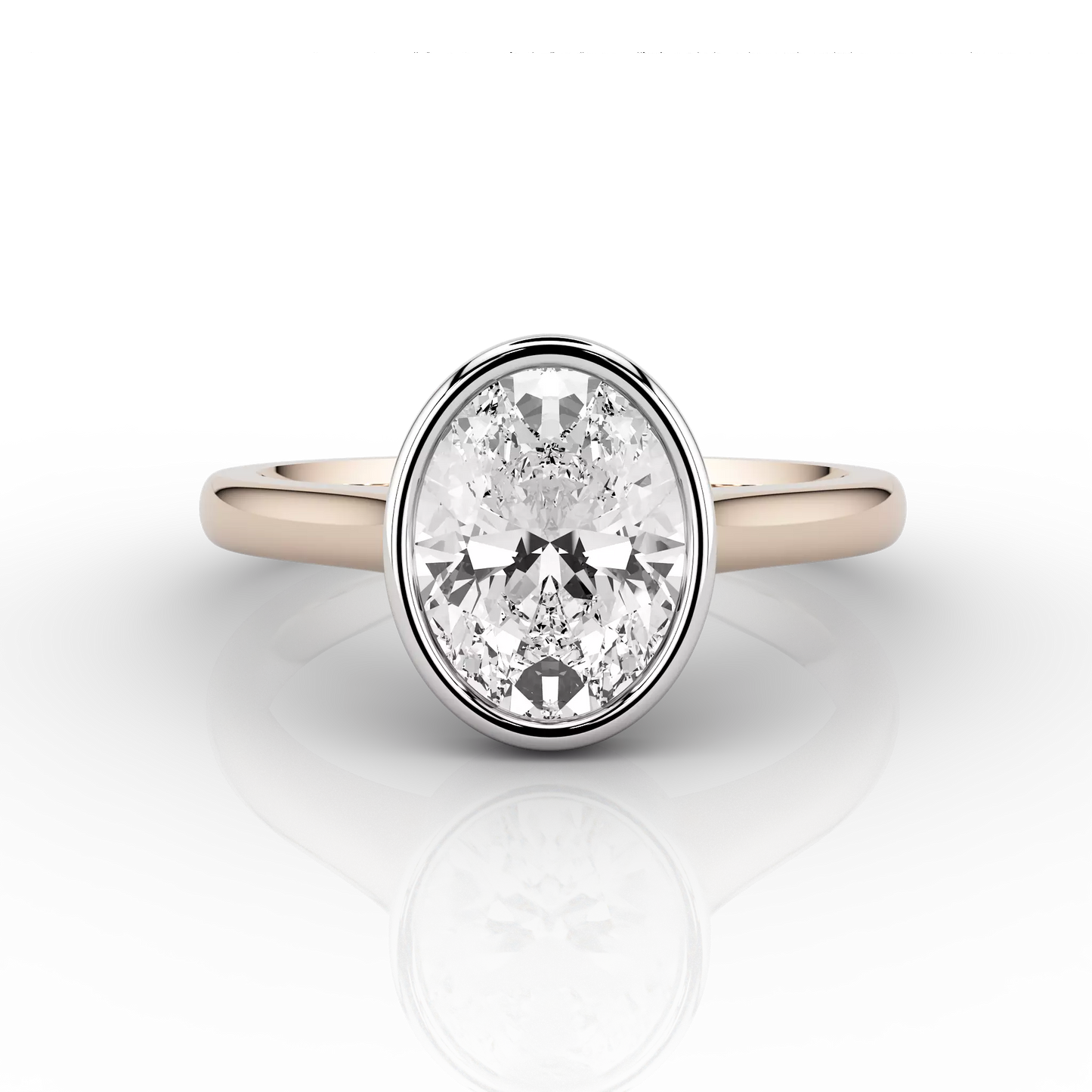 Nacelle Bezel Solitaire Engagement Ring