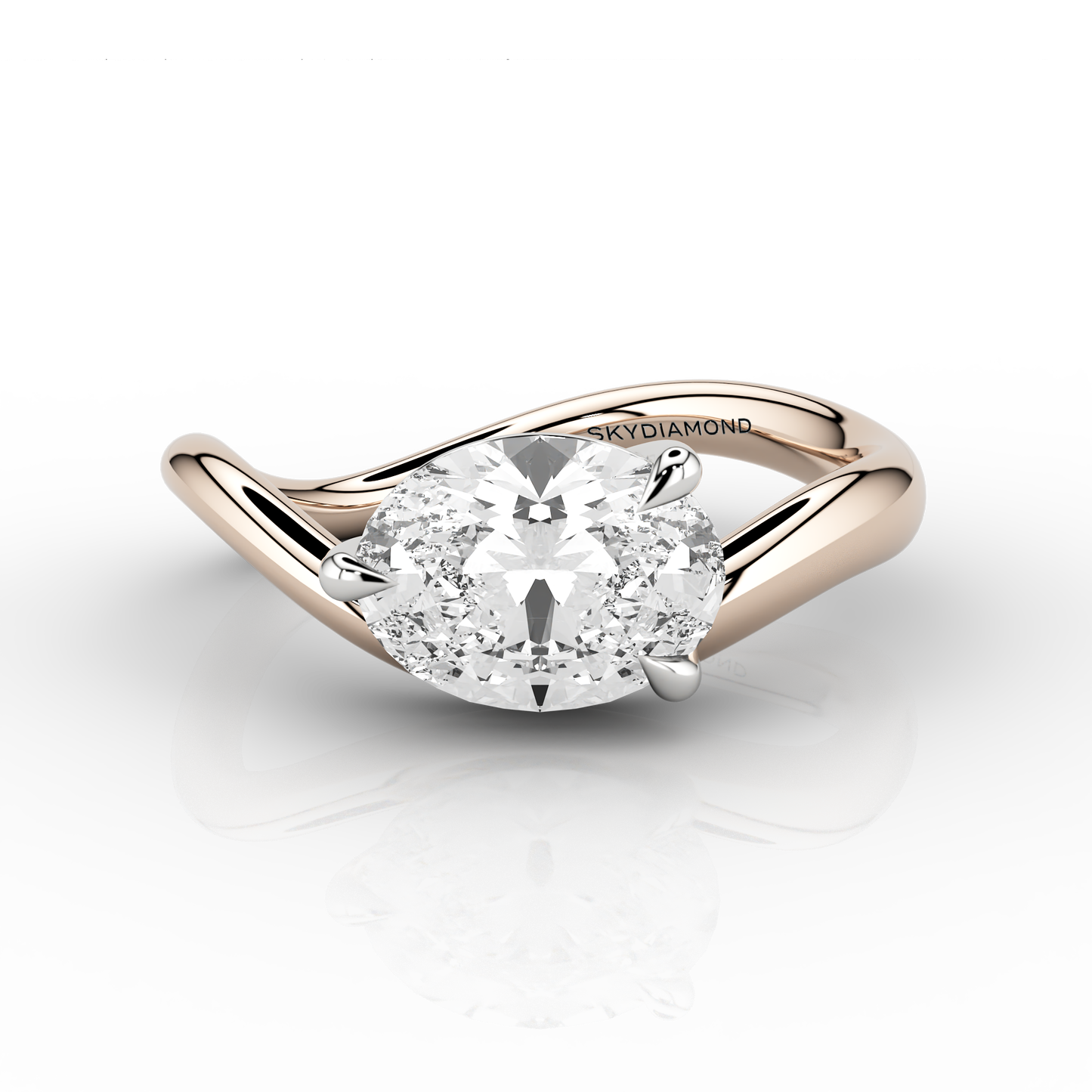 Onda Solitaire Engagement Ring