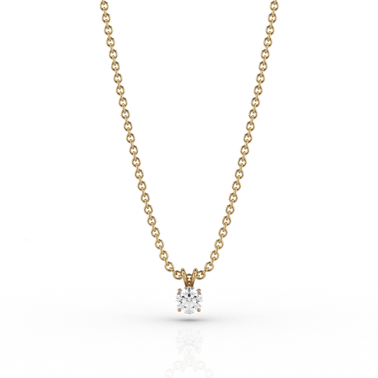 Classic 0.2ct Pendant in 9ct Yellow Gold