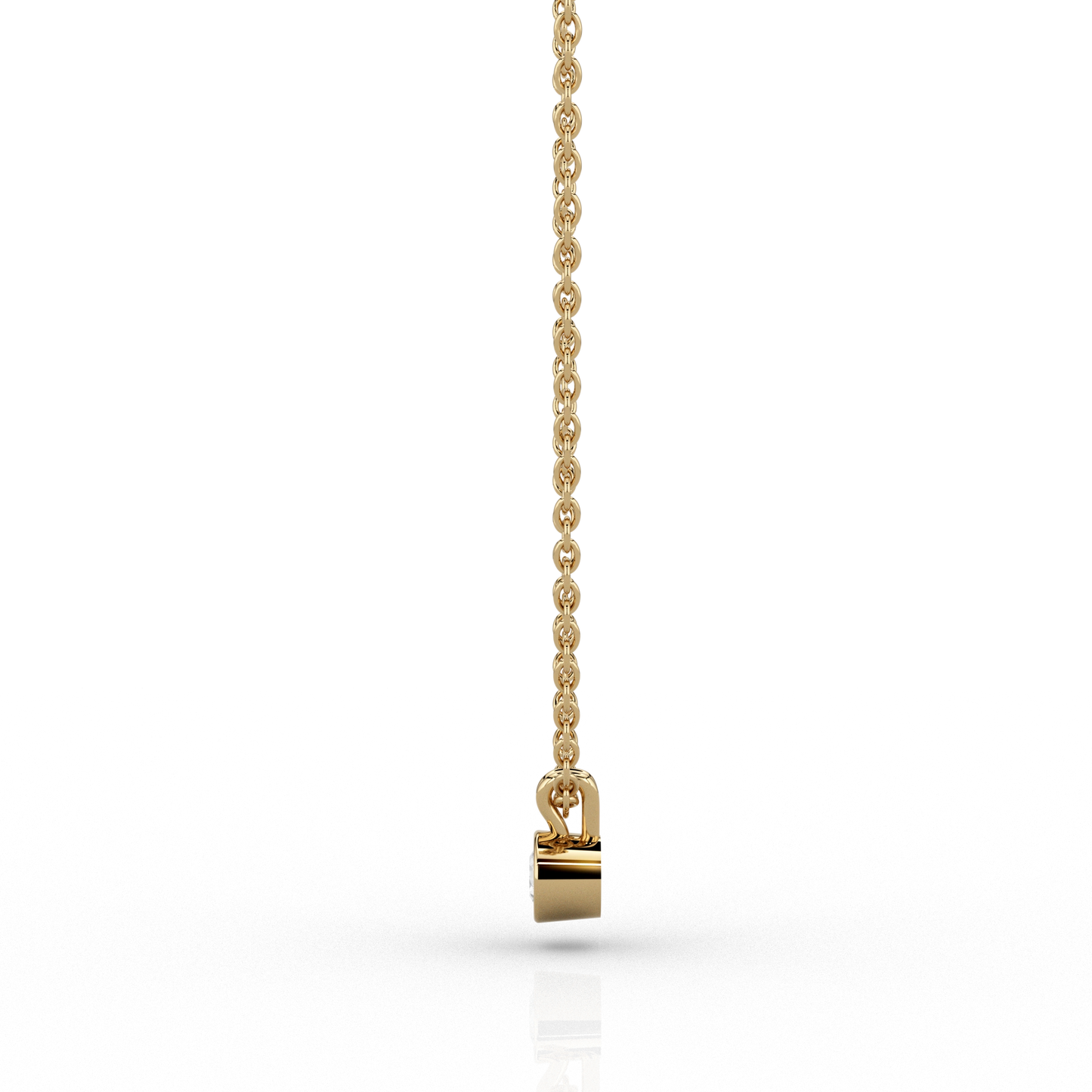 Modern 0.1ct Pendant in 9ct Yellow Gold
