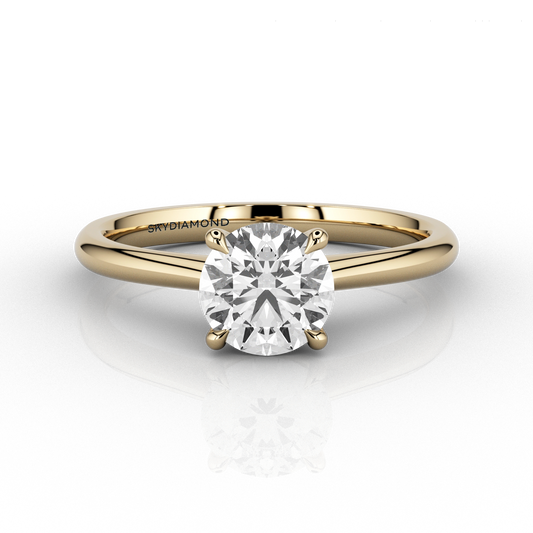Classic 0.77ct Solitaire Engagement ring in 18ct Yellow Gold