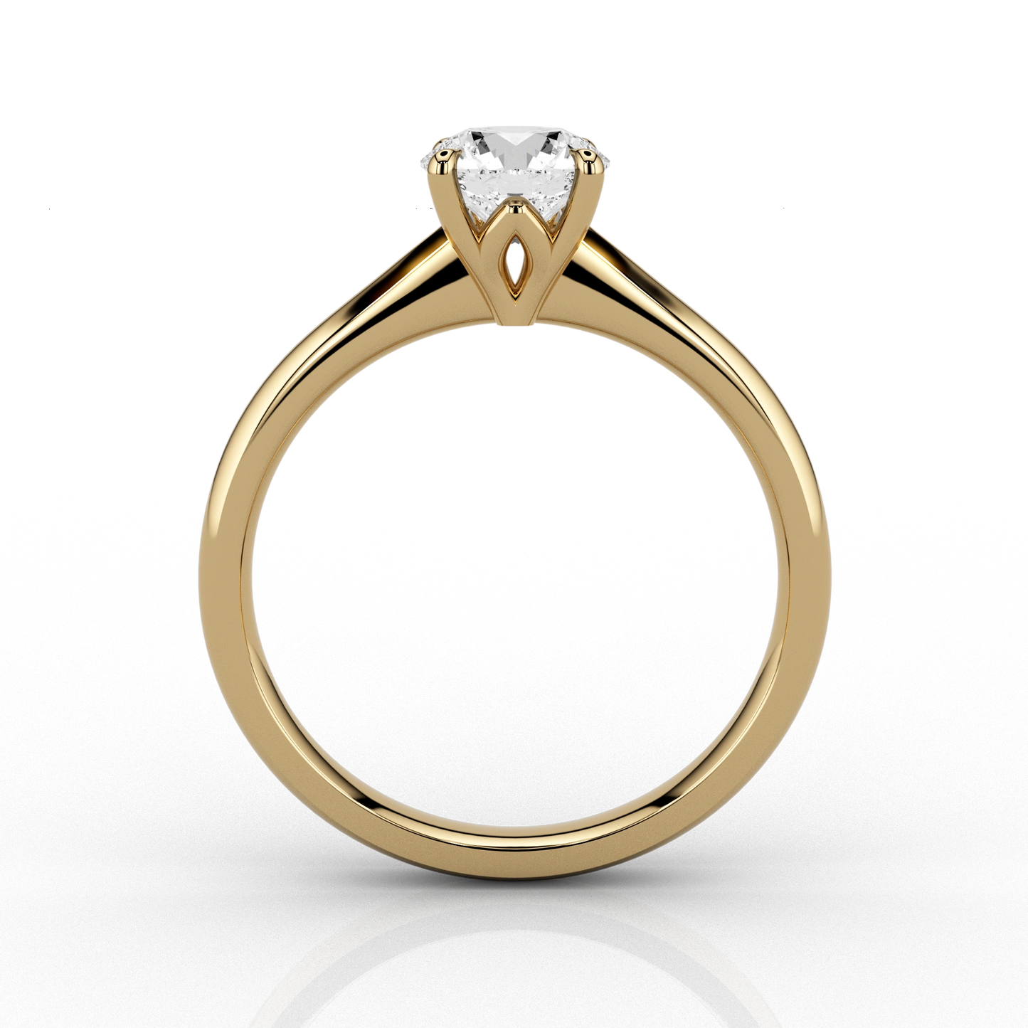 Classic 0.77ct Solitaire Engagement ring in 18ct Yellow Gold