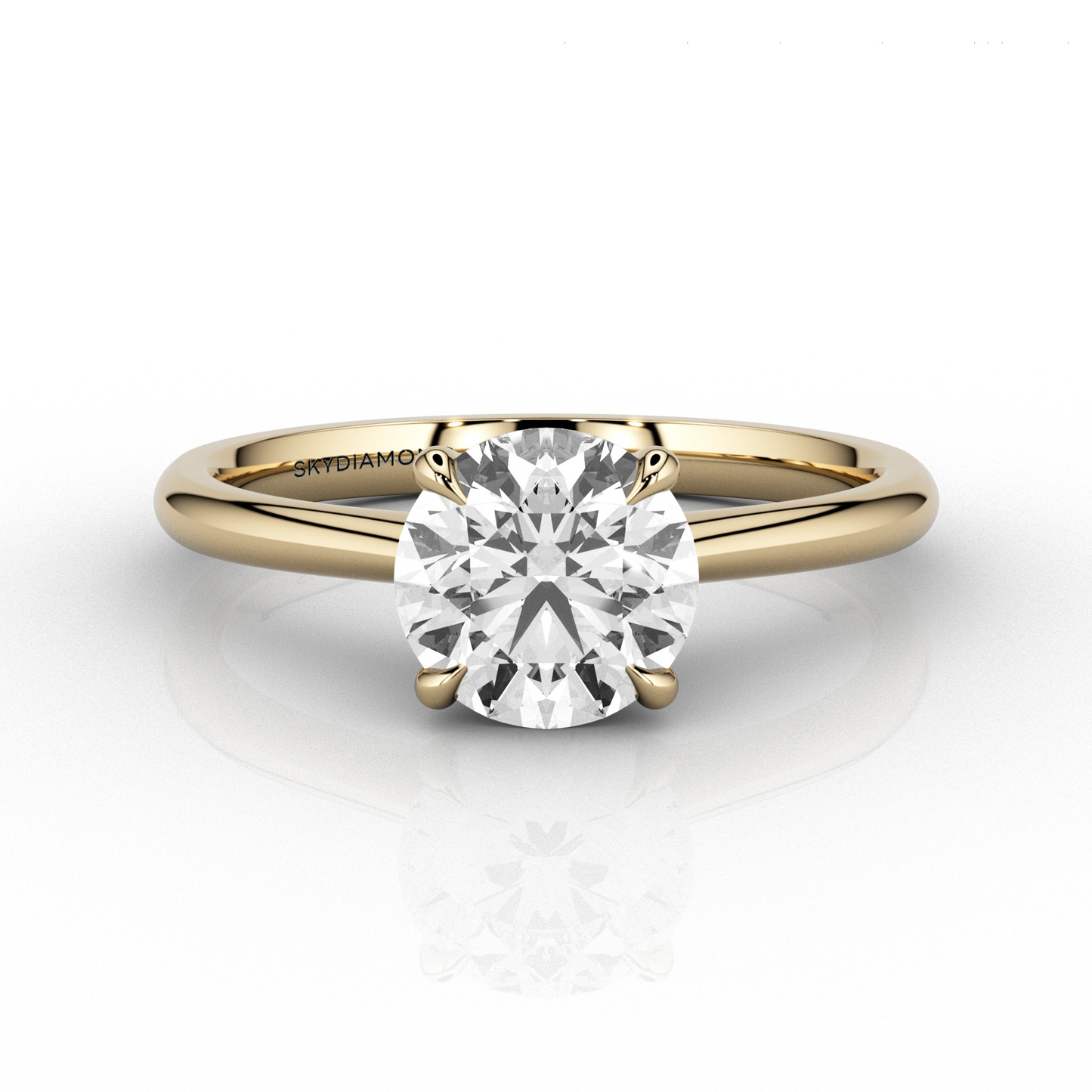 Classic 1.01ct Solitaire Engagement ring in 18ct Yellow Gold