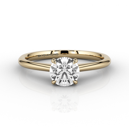 Classic 0.57ct Solitaire Engagement ring in 18ct Yellow Gold