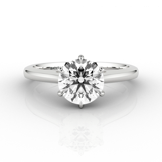 Cathedral 1.03ct Solitaire Engagement ring in Platinum