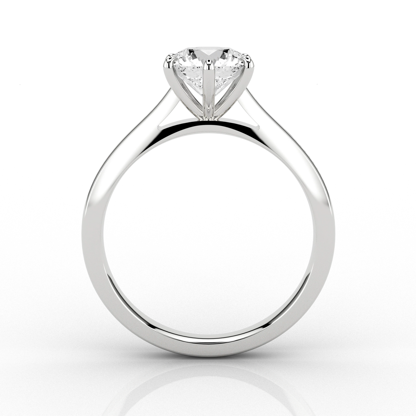Cathedral 1.03ct Solitaire Engagement ring in Platinum