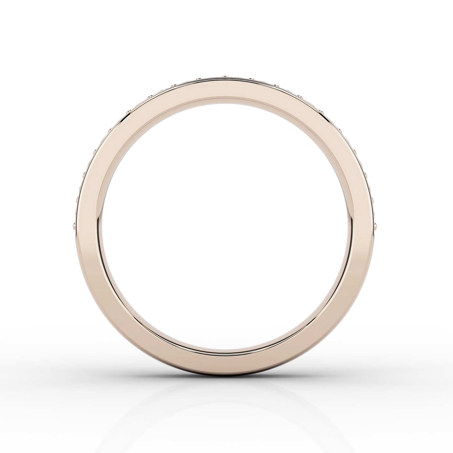 Fine Grain Set Half Eternity Ring