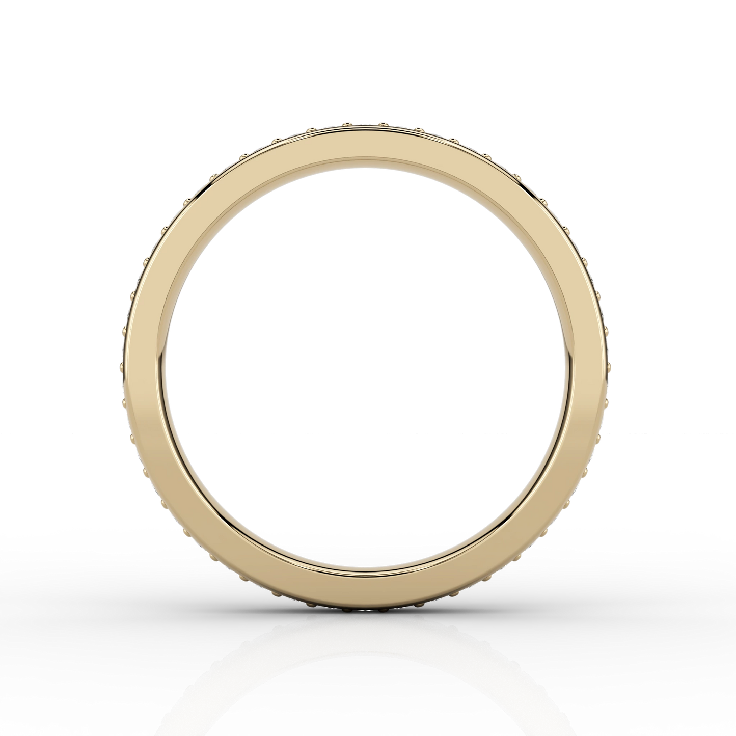Medium Grain Set Eternity Ring in 18ct Yellow Gold