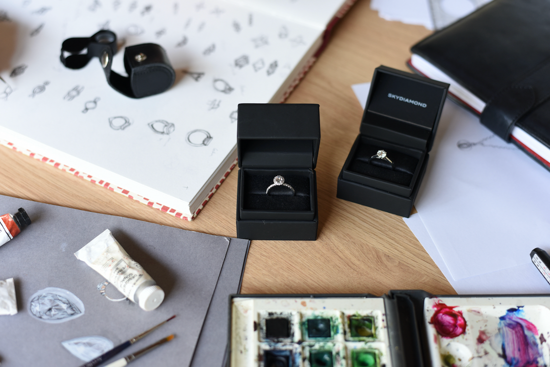 bespoke lab grown diamond engagement ring