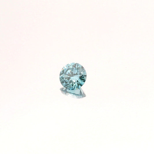 0.78 Carat Round Cut Fancy Blue