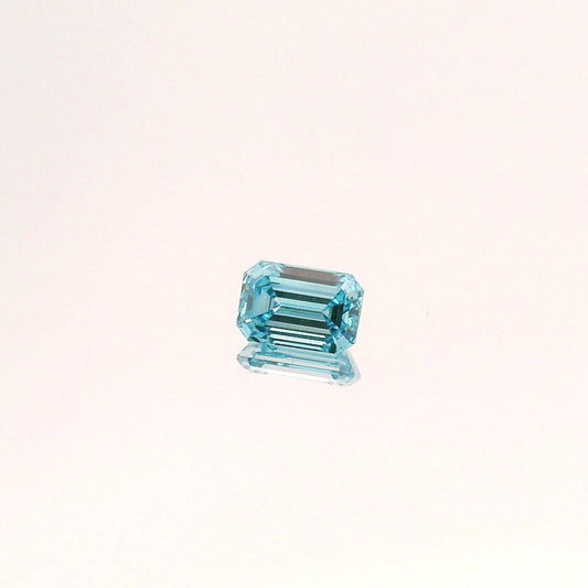 0.91 Carat Blue VS1 Emerald Diamond