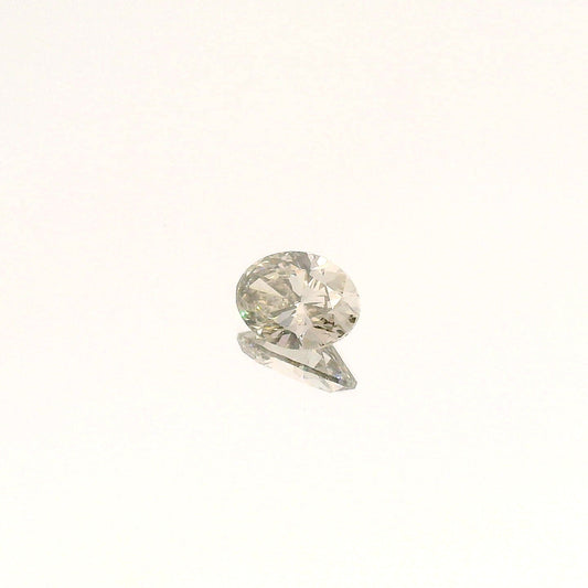 1.00 Carat Oval Cut Fancy Silver