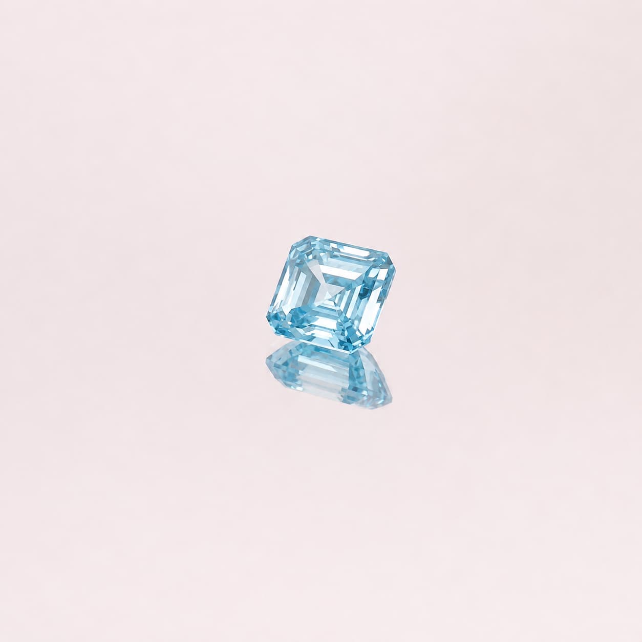 1.14ct Blue Asscher Skydiamond