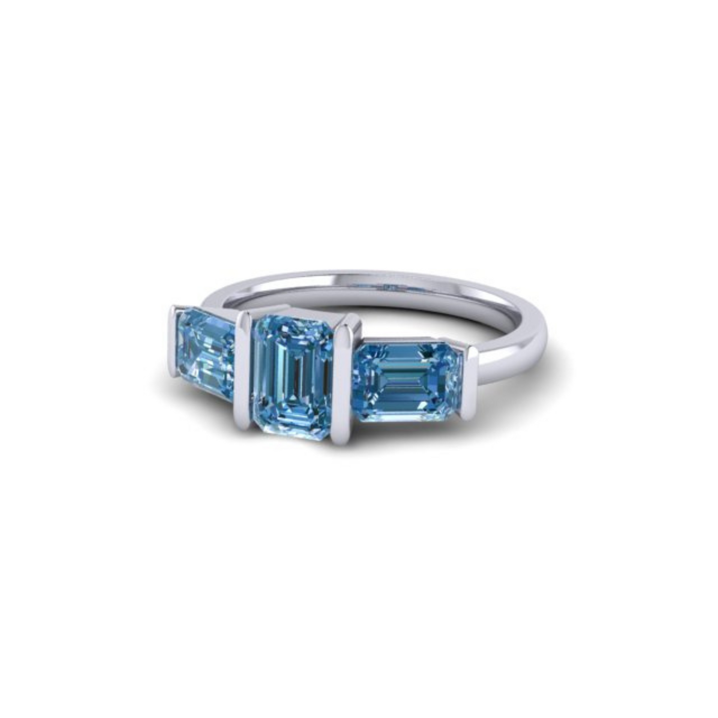 Glace 2.51ct Trilogy Ring in Platinum