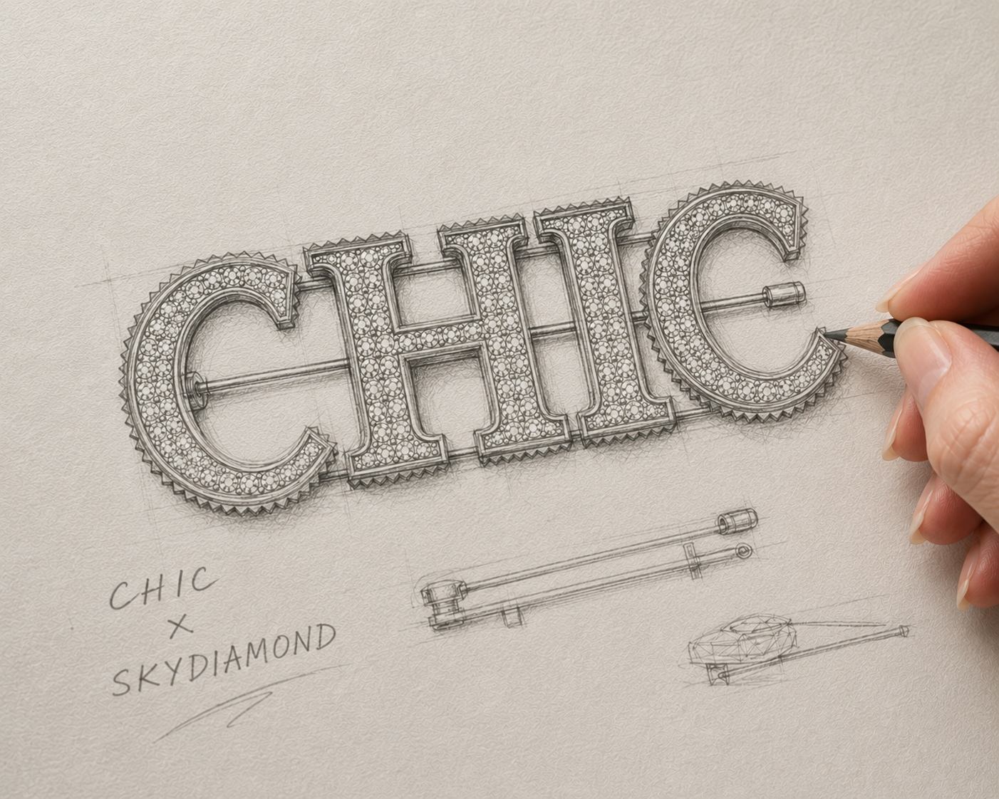 CHIC x SKYDIAMOND Brooch