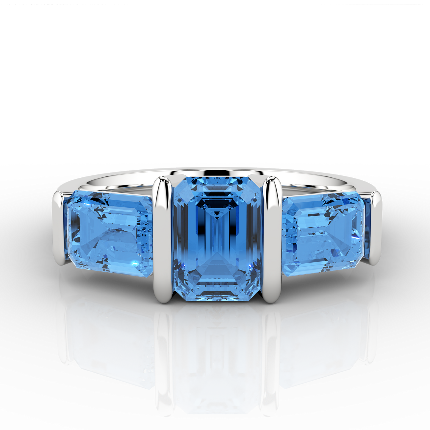 Glace 2.51ct Trilogy Ring in Platinum