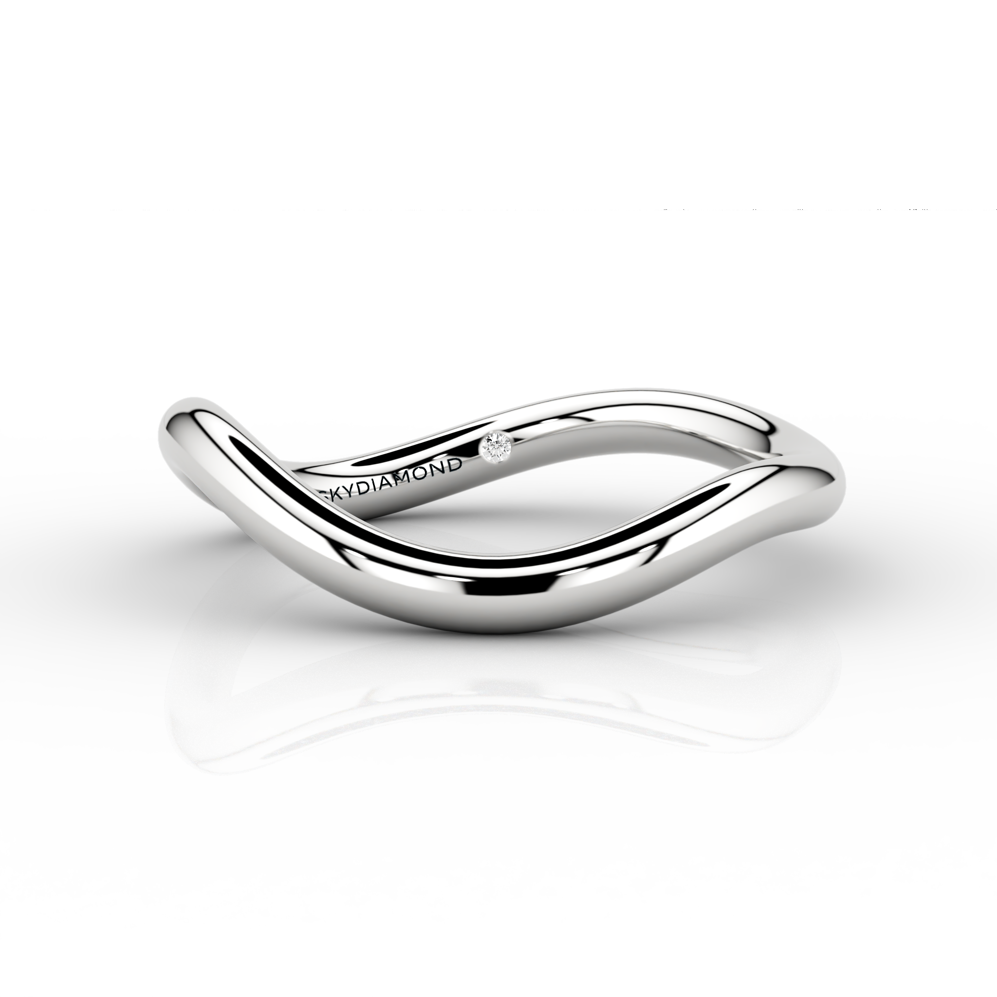 Wave Onda Wedding Band