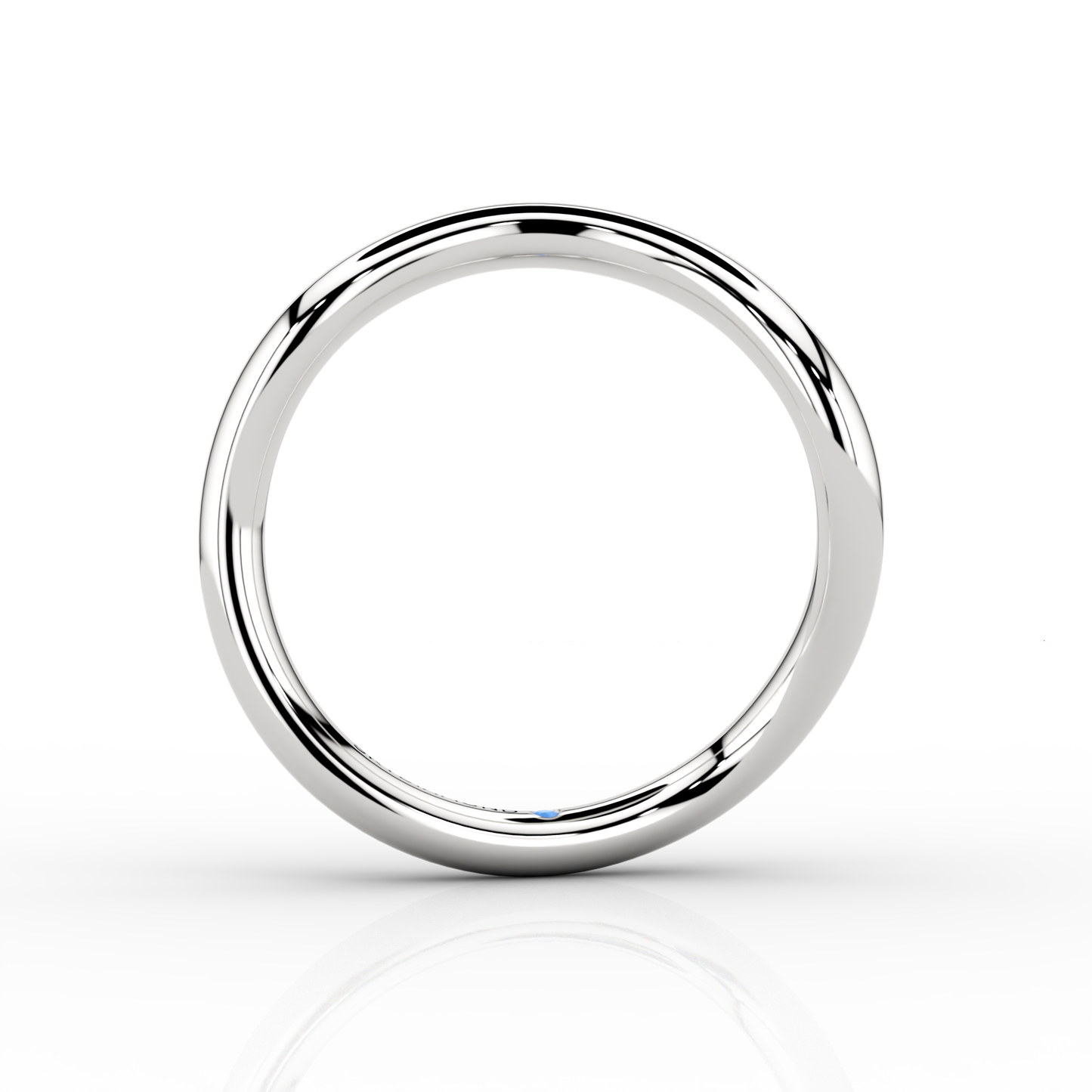 Wave Onda Wedding Band 18ct White Gold