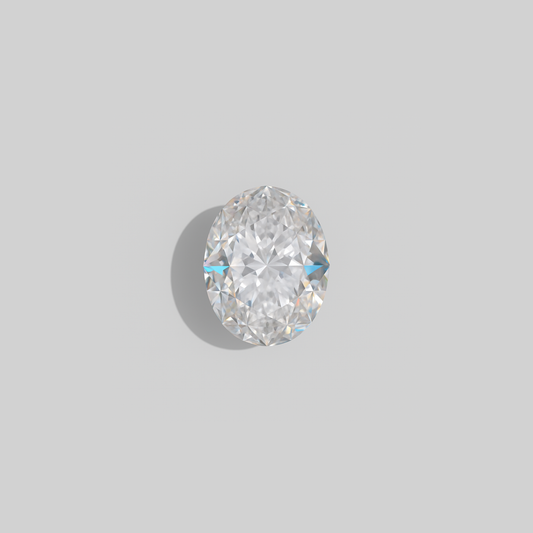 0.51 Carat K VVS1 Oval Lab Diamond