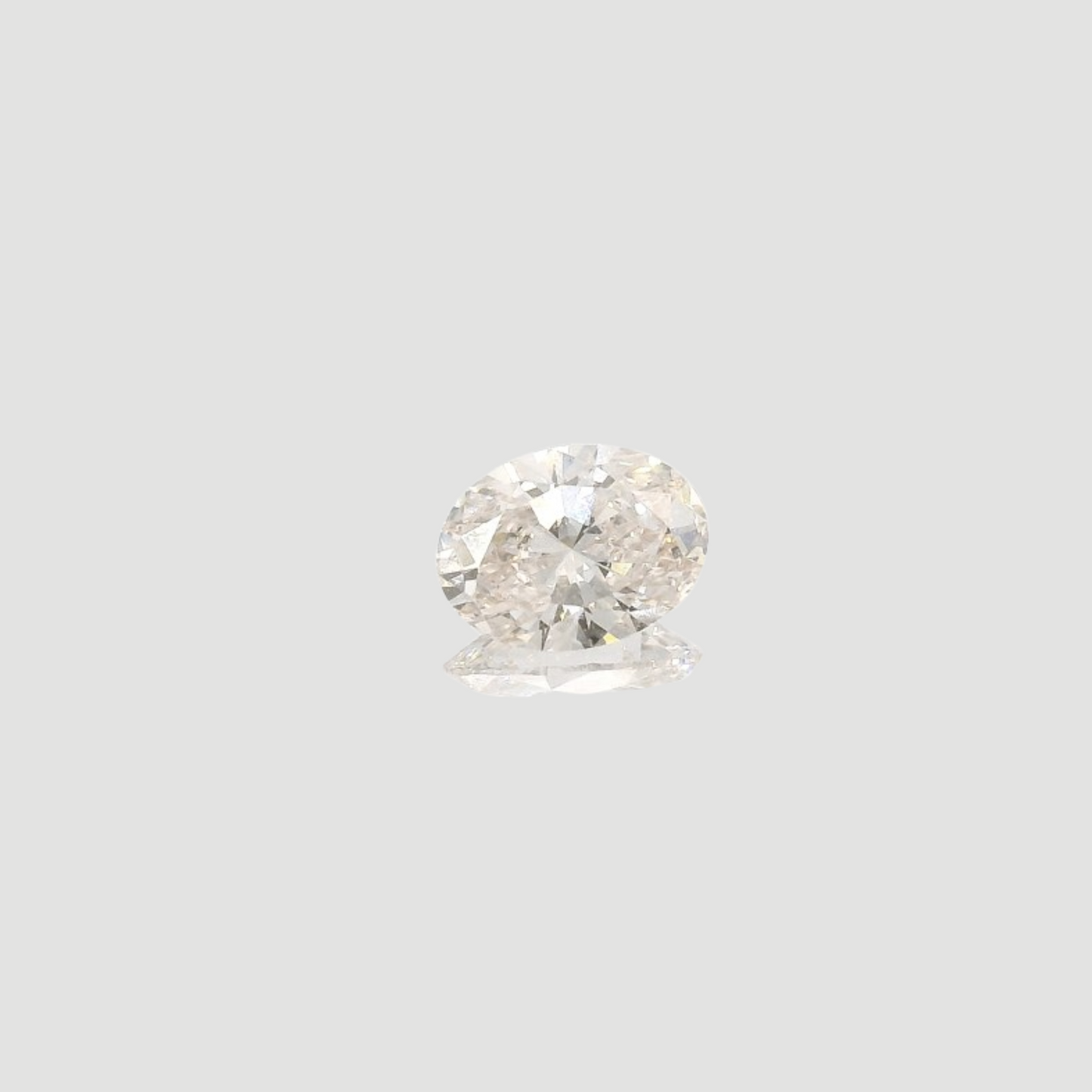 0.6 Carat F-VS1 Oval Lab Diamond
