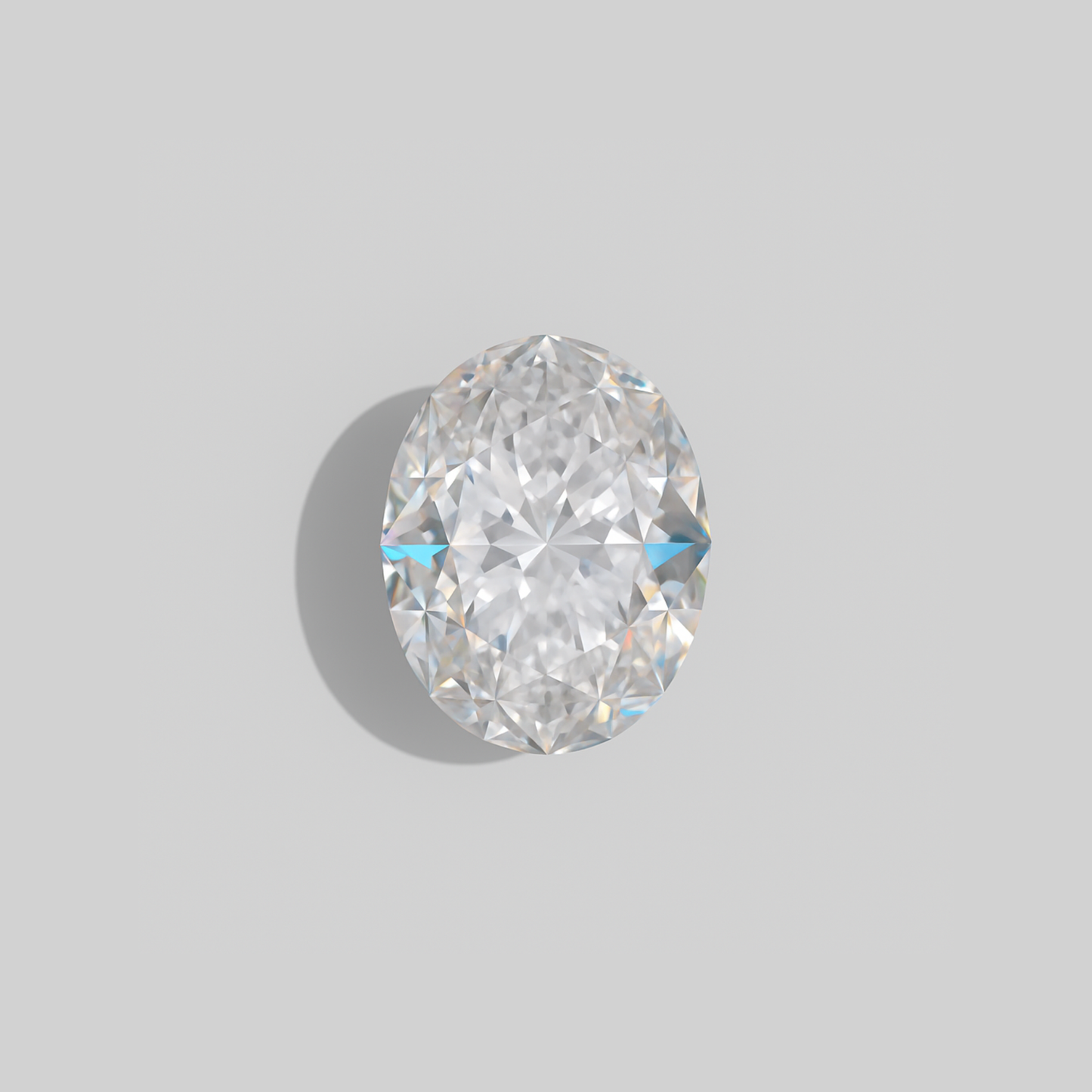 0.92 Carat H-VVS2 Oval Lab Diamond
