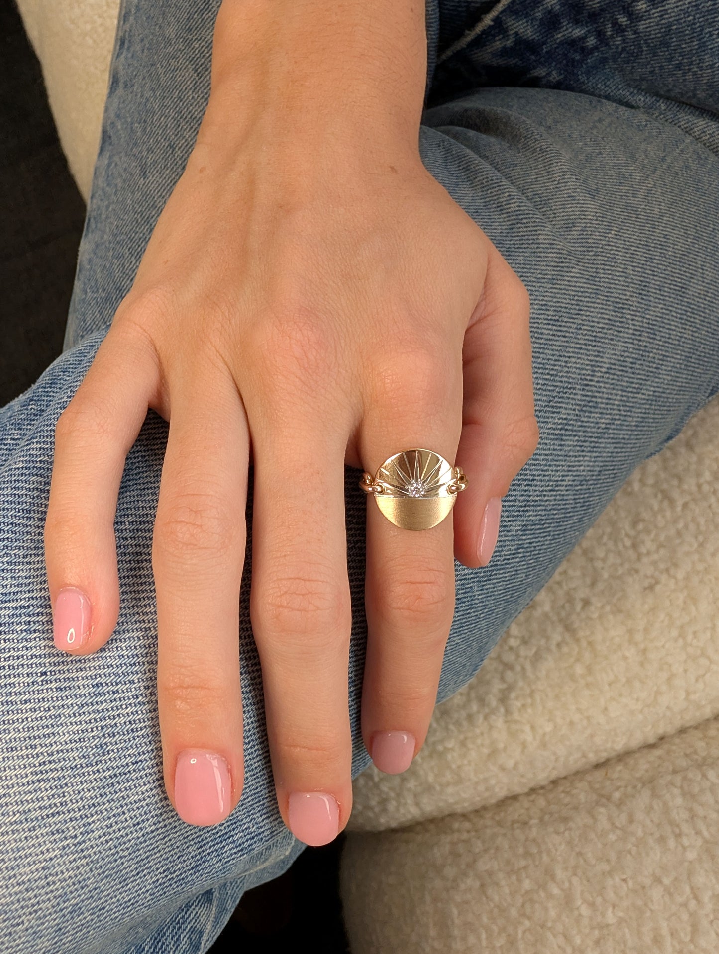 Elemental Earth Ring in 14ct Yellow Gold