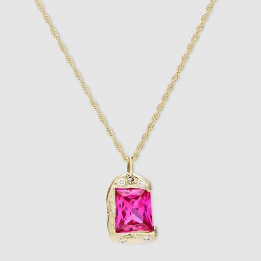 The Rose Pendant - Gold/Pink ~ Bleue Burnham x Skydiamond