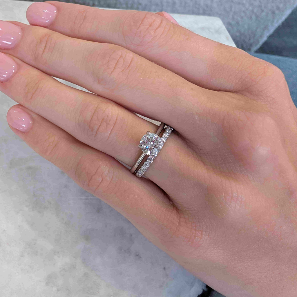 Fine Micro Set Full Eternity Ring in Platinum