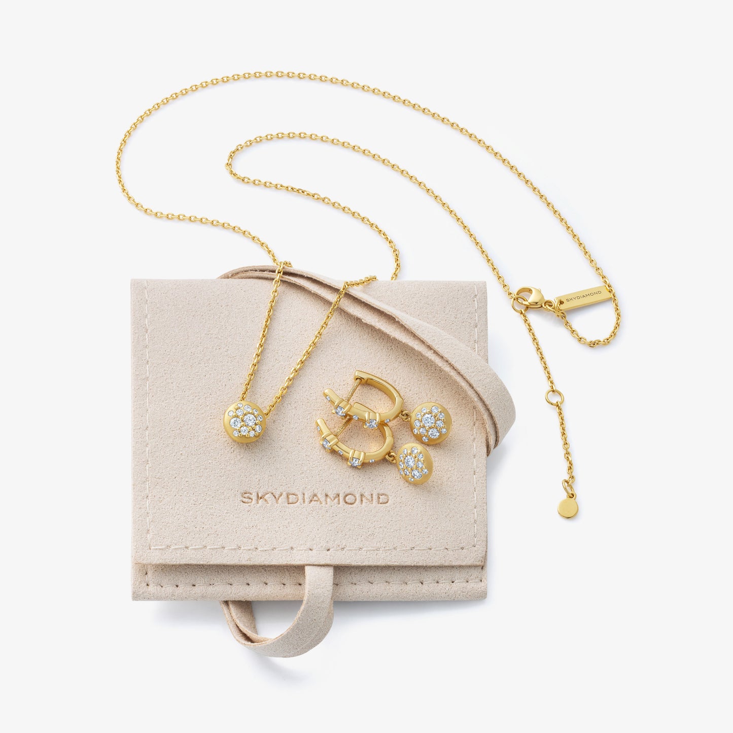 Moon Pendant and Earrings Gift Set