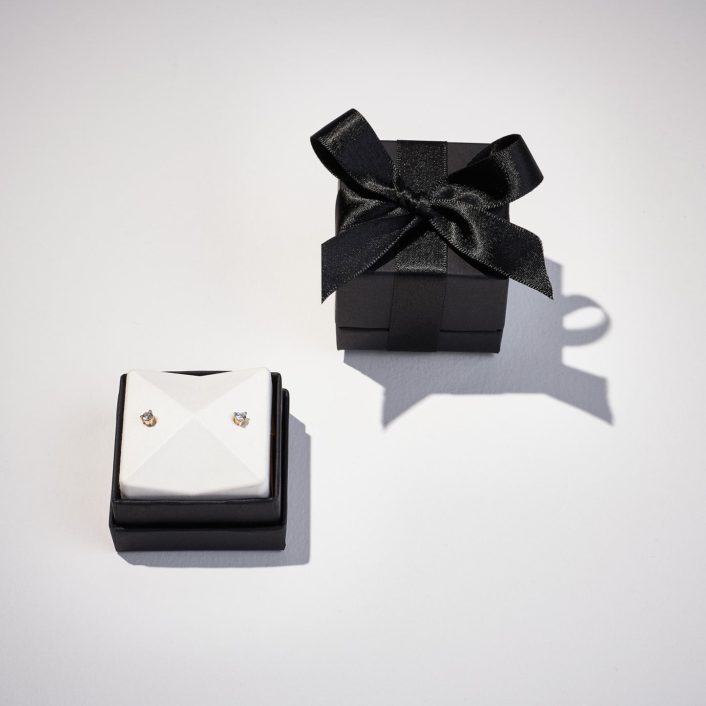 Modern 1/3rd ct Pair Studs in 9ct White Gold