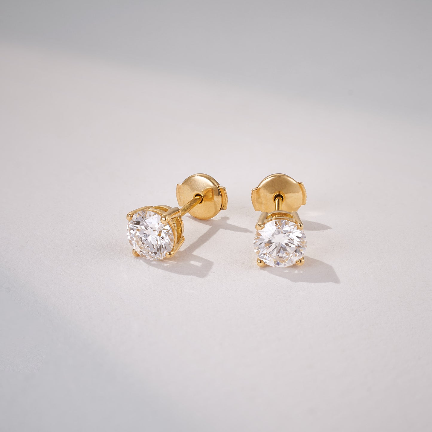 Classic 1.44ct Set Studs in 18ct Yellow Gold