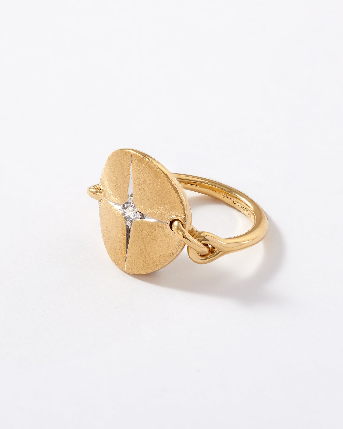 Elemental Air Ring in 14ct Yellow Gold