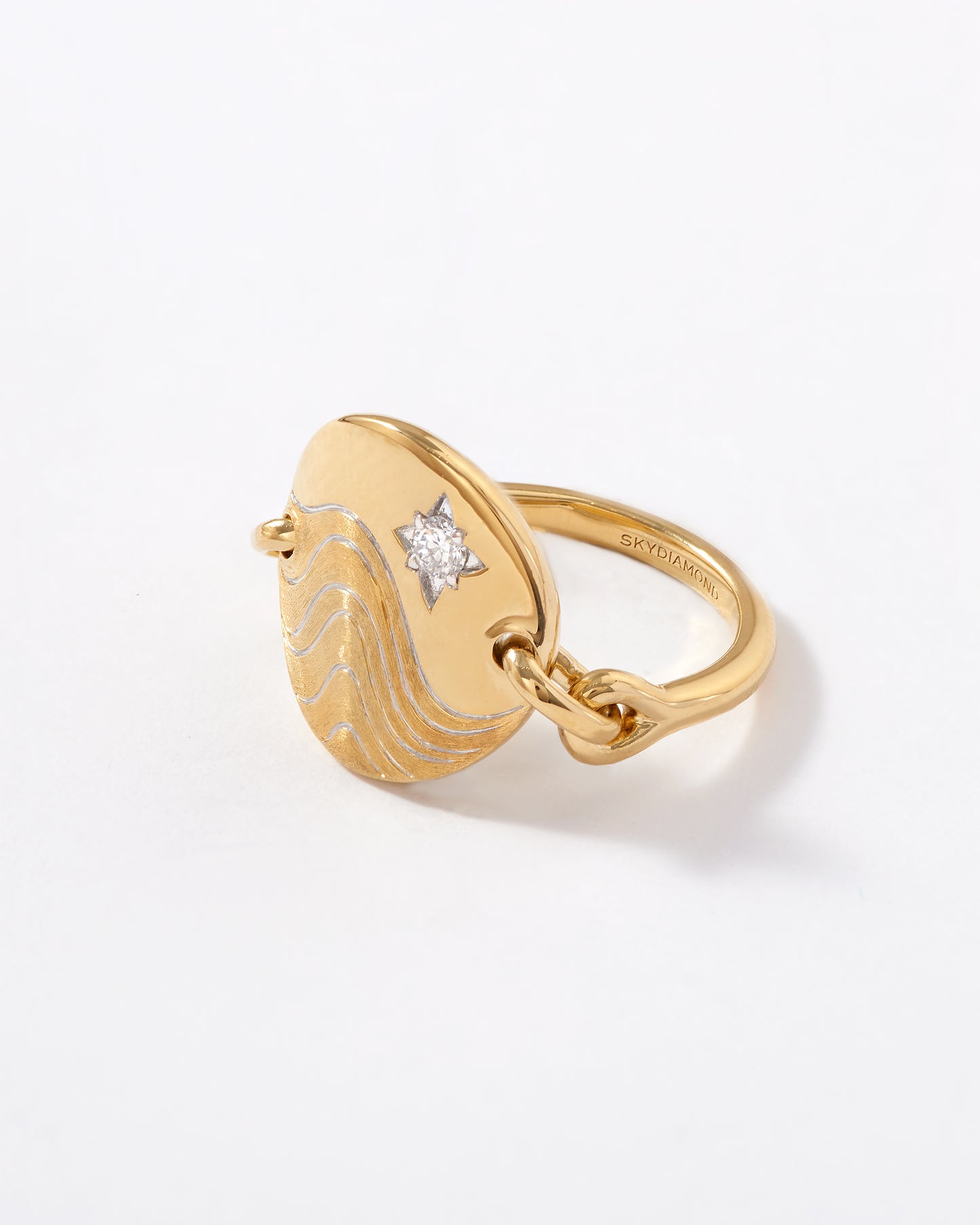 Elemental Water Ring in 14ct Yellow Gold