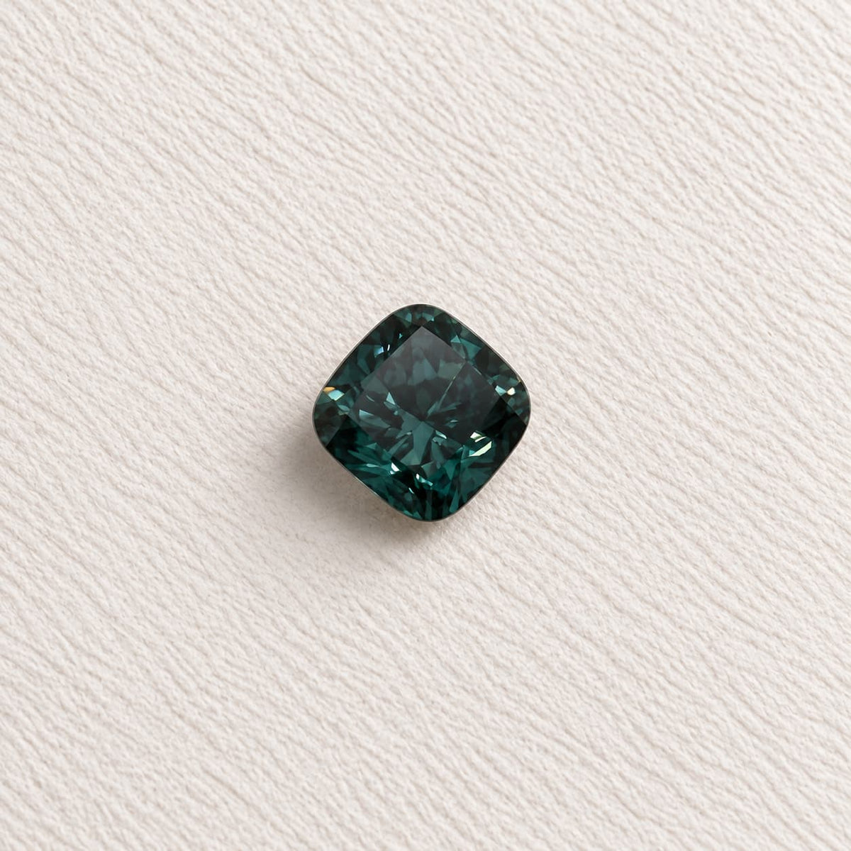 0.65ct Dark Teal VS1 Cushion SkyDiamond