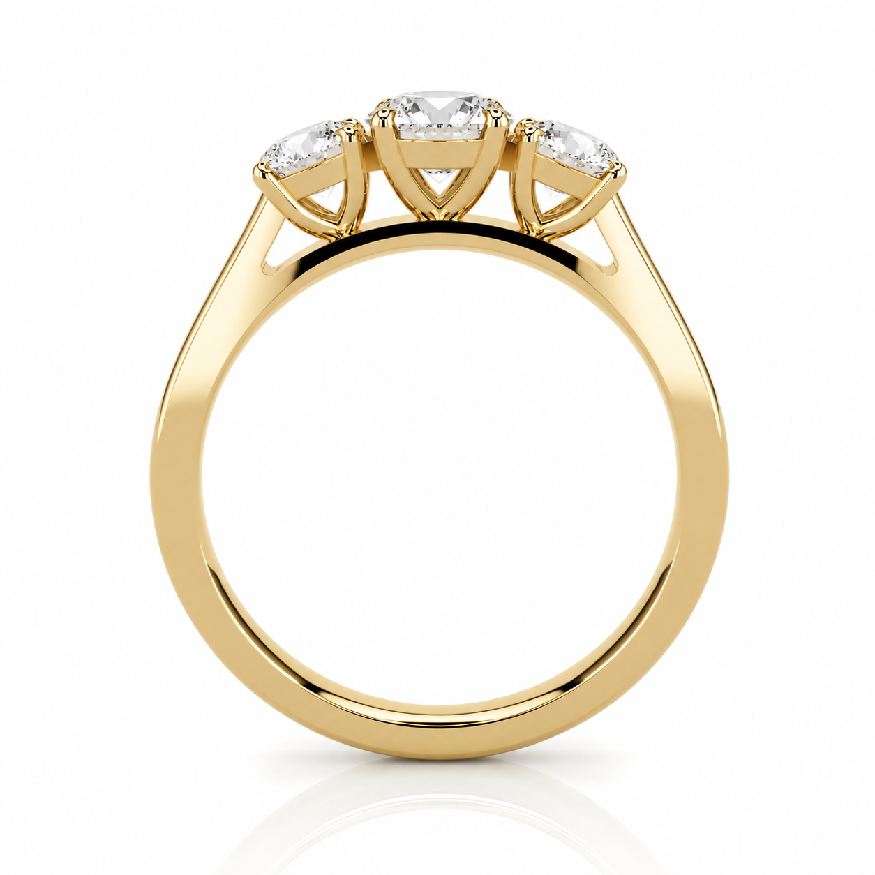 Trilogy Round Brilliant 0.91 GVVS1 Ring