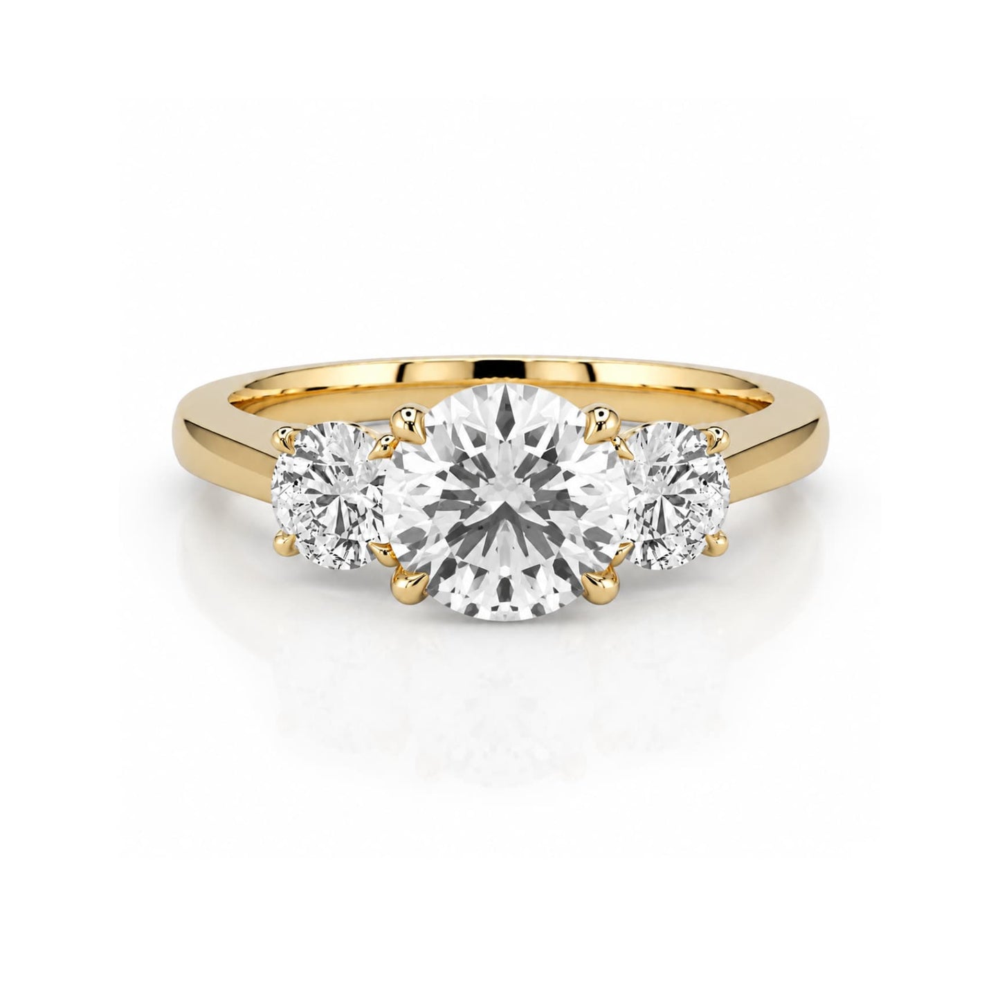Trilogy Round Brilliant 0.91 GVVS1 Ring