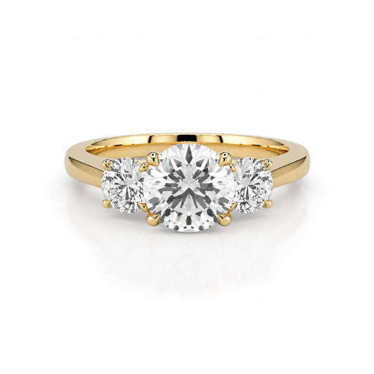 Trilogy Round Brilliant 0.91 GVVS1 Ring