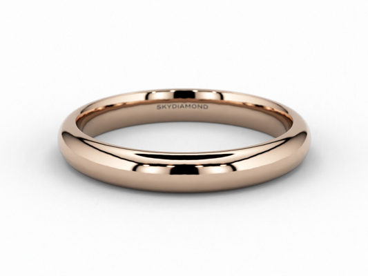 Classic Wedding Band in 3mm 18ct Recycled Rose Gold
