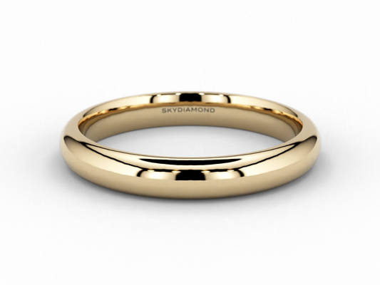 Classic Wedding Band in 3mm 18ct Recycled Yellow Gold