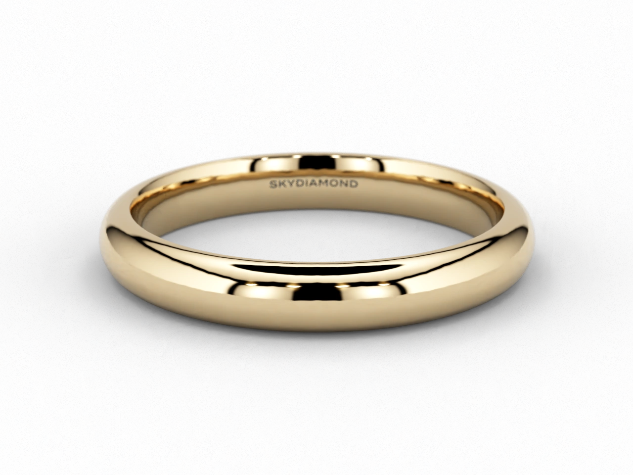 Classic Wedding Band in 3mm 18ct Yellow Gold