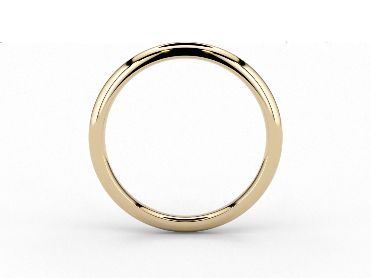 Classic Wedding Band in 2mm 18ct Yellow Gold