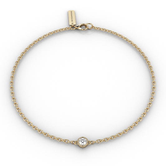Faie diamond chain bracelet in 18ct Recycled Yellow Gold